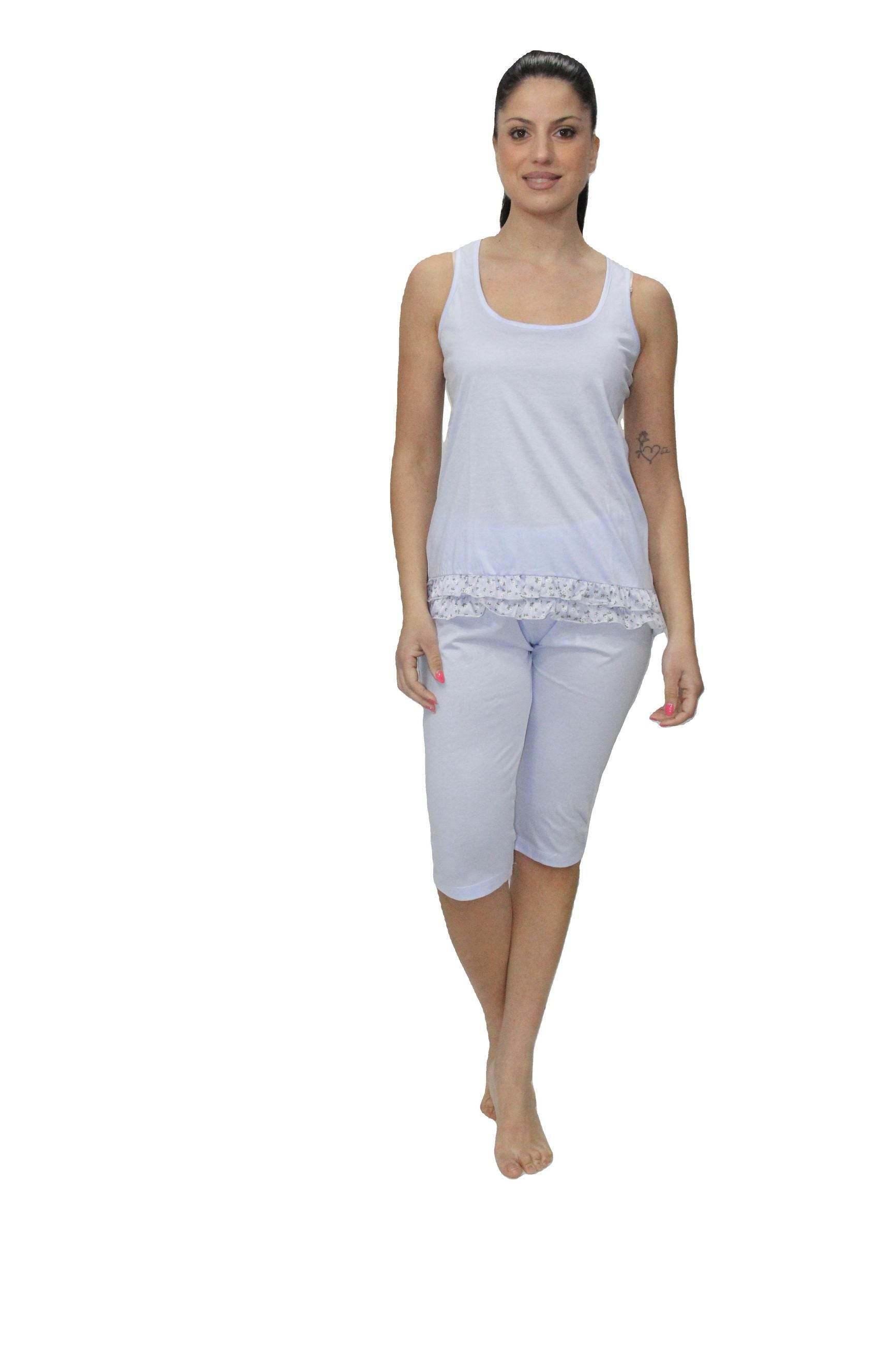 Pigiama pinocchietto Donna E2518B Fida - evabiancheria